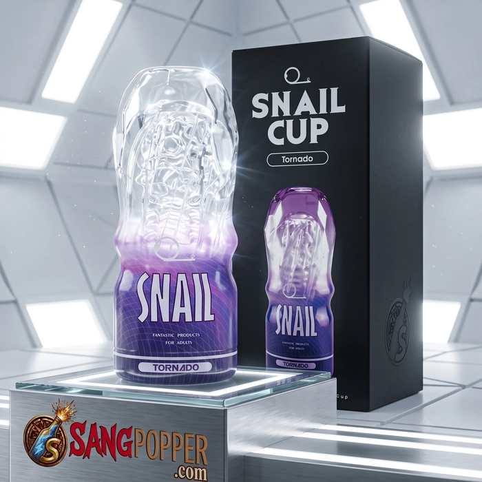 Cốc Tự Sướng Snail Transparent Cup - Bản Trong Suốt Cầm Tay Linh Hoạt