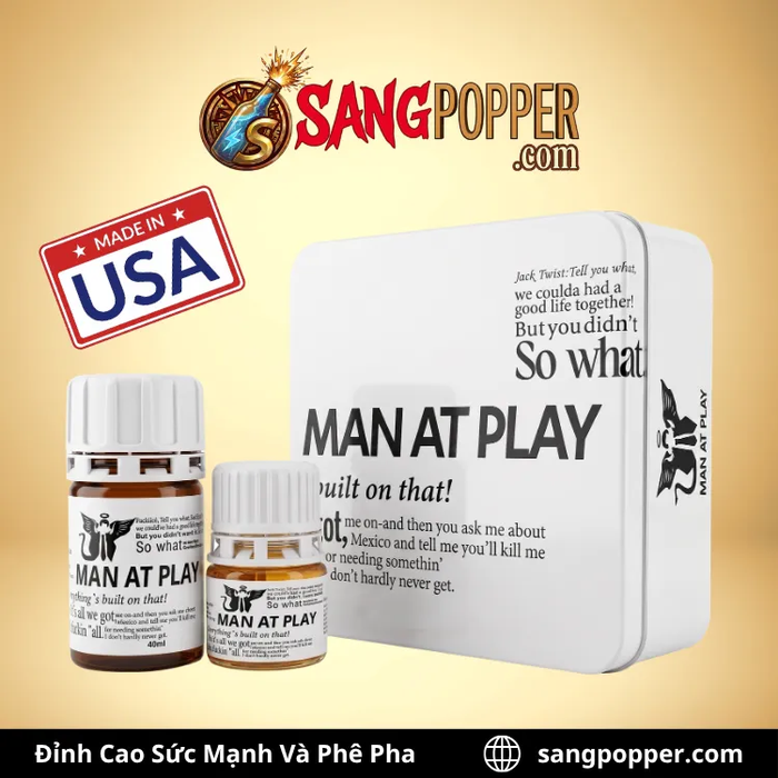 Combo Popper Man At Play - Phiên Bản Trắng Mạnh Mẽ, Cực Phê Tới Đỉnh