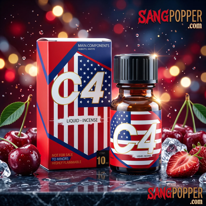 Popper C4 Cherry 10ml Phê Ngọt Ngào Lan Tỏa Năng Lượng Sôi Động