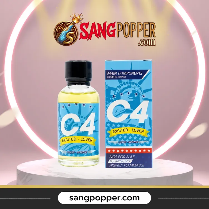 Popper C4 Xanh 30ml Chính Hãng - Băng Tuyết Cuộn Trào, Phê Kịch Sàn