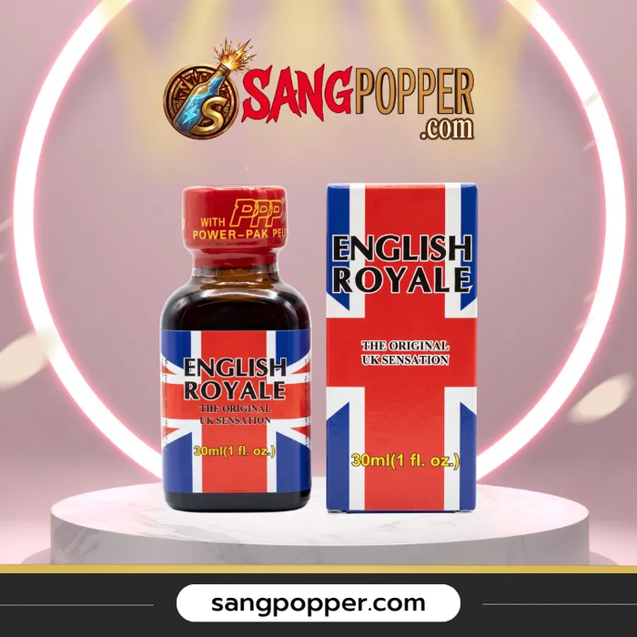 Popper English Royale 30ml - Công Nghệ Mới, Siêu Mạnh Mẽ, Hít Phê Pha