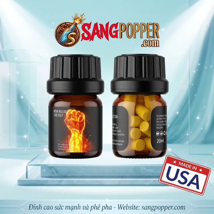 Popper Khô Fire Fist 20ml Cực Nóng Cháy Hết Mình Cho Bot Phê Đột Phá
