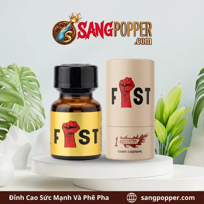 Popper Gold Fist 10ml - Chai Nhỏ Cao Cấp Chuyên Hỗ Trợ Fisting và BDSM