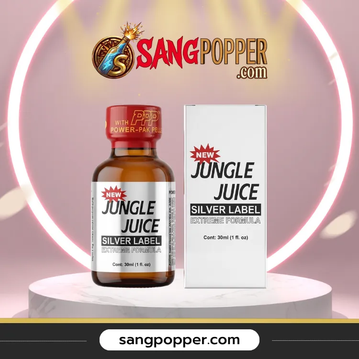 Popper Jungle Juice Silver Label 30ml - Siêu Êm, Hết Đau Rát Cho Bot