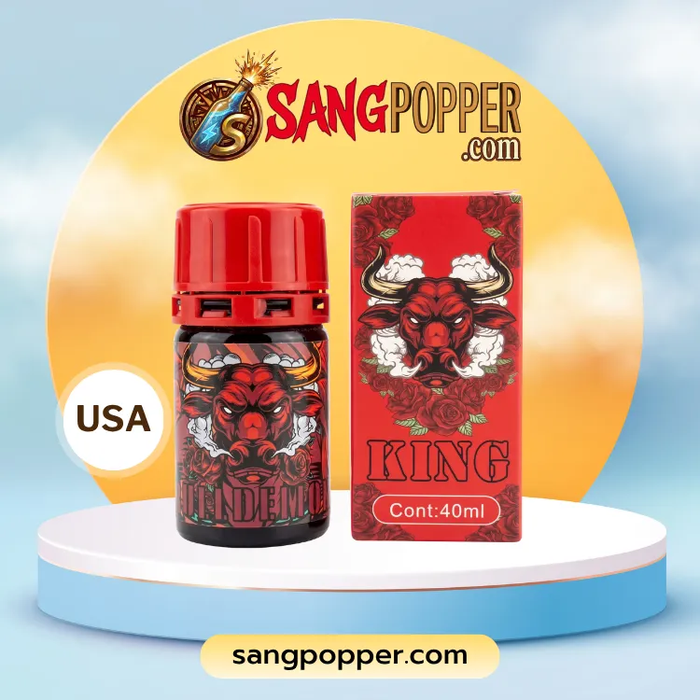 Popper King Red Kéo Dài Thời Gian Cho Top - Bản Đầu Trâu Đỏ 40ml