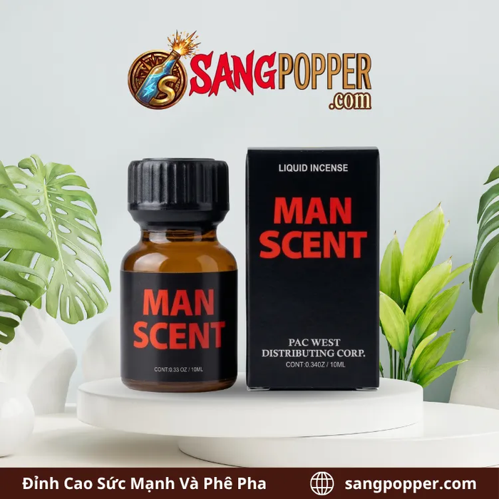 Popper Man Scent 10ml Chính Hãng - Mùi Nam Tính, Phê Cuồng Nhiệt