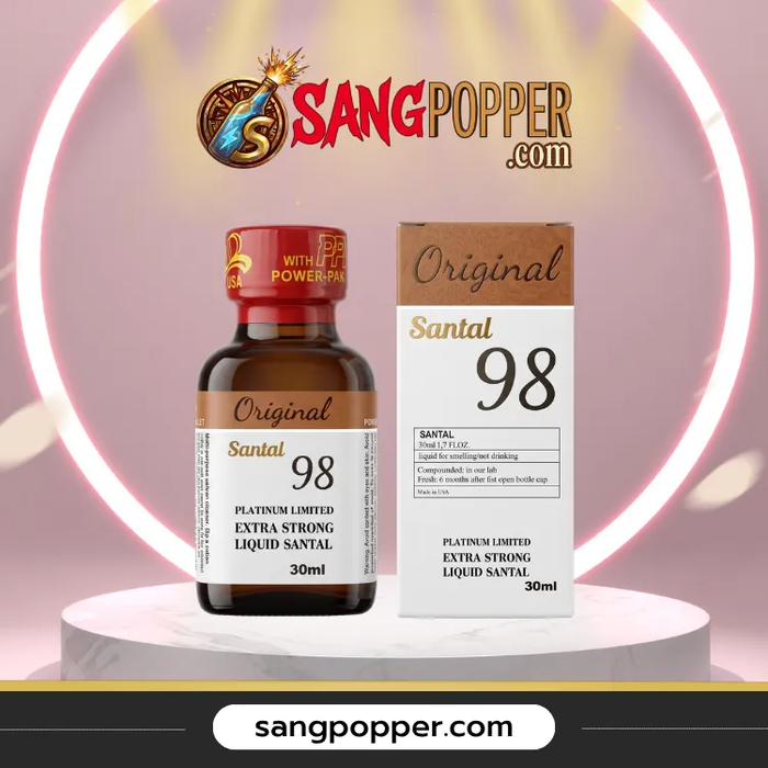 Popper Original Santal 98 30ml - Nồng Độ Cao, Trị Lờn Popper Cực Êm