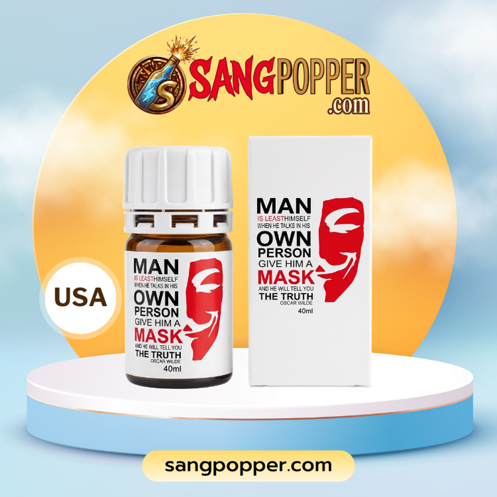 Popper White Mask 40ml - Đeo Hood Hít Bao Phê, Bú BDSM Hoàn Hảo