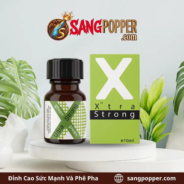 Popper X Green Ultra Strong 10ml Thảo Mộc Tự Nhiên Giãn Cơ Cho Bot