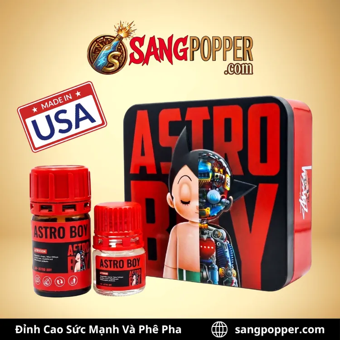 Combo Popper Astro Boy Hộp Thiếc - Cho Top Mạnh Mẽ Không Bị Xìu