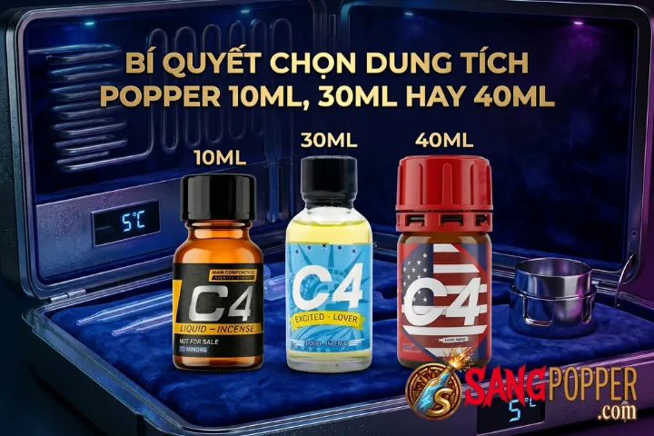 Bí Quyết Chọn Dung Tích Popper 10ml, 30ml hay 40ml: Chọn Đúng Chai - Phê Dài Dài