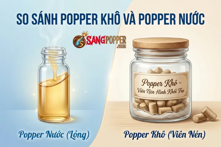 So Sánh Popper Khô Và Popper Nước: Lựa Chọn Nào An Toàn Và Hiệu Quả Nhất?