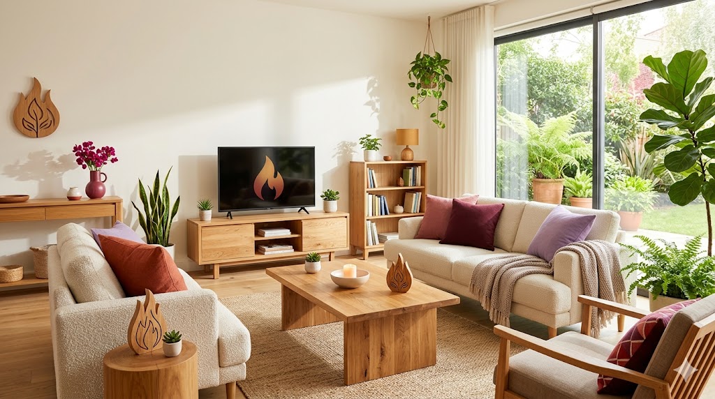 Không gian nội thất tràn ngập ánh sáng và yếu tố Mộc là lựa chọn hoàn hảo cho nhà Quận 12, giúp người mệnh Hỏa gia tăng tài lộc và thịnh vượng. Không gian nội thất tràn ngập ánh sáng và yếu tố Mộc là lựa chọn hoàn hảo cho nhà Quận 12, giúp người mệnh Hỏa gia tăng tài lộc và thịnh vượng.