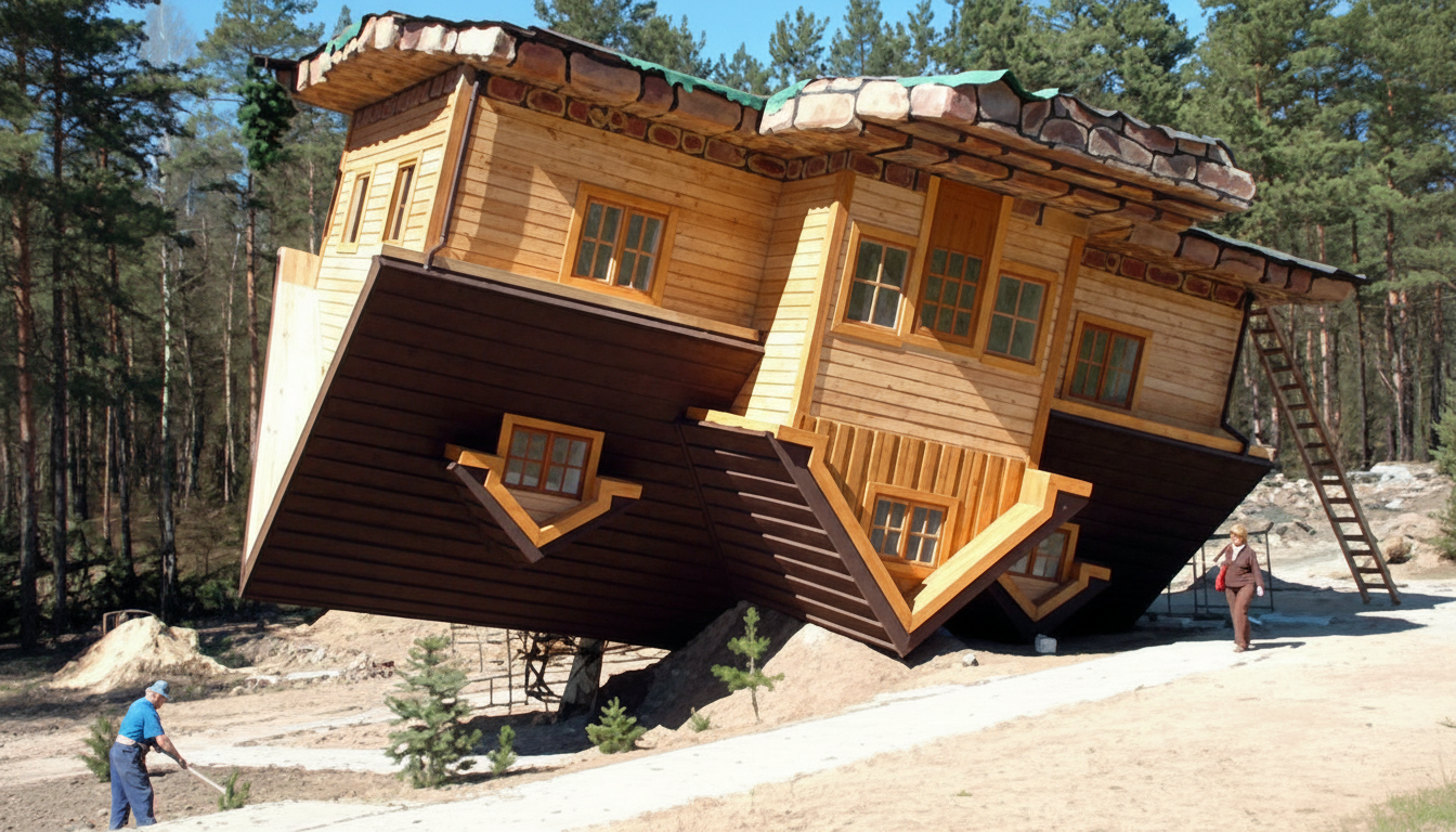 Dự án nhà lộn ngược khiến doanh thu du lịch tăng cao Dự án nhà lộn ngược khiến doanh thu du lịch tăng cao