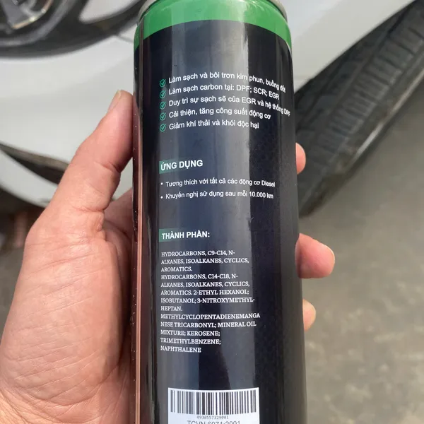 DUNG DỊCH VỆ SINH CHO XE DẦU