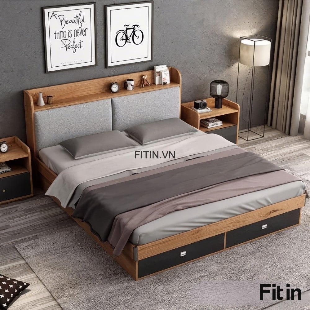 10+ combo giường tủ ph&ograve;ng ngủ đẹp, gi&aacute; rẻ, thiết kế hiện đại