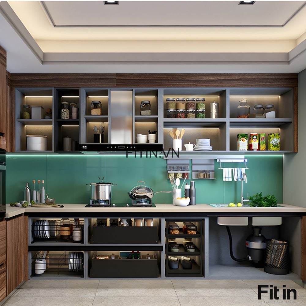 Gi&aacute; tủ bếp gỗ An Cường bao nhi&ecirc;u? So s&aacute;nh Acrylic v&agrave; Laminate chi tiết