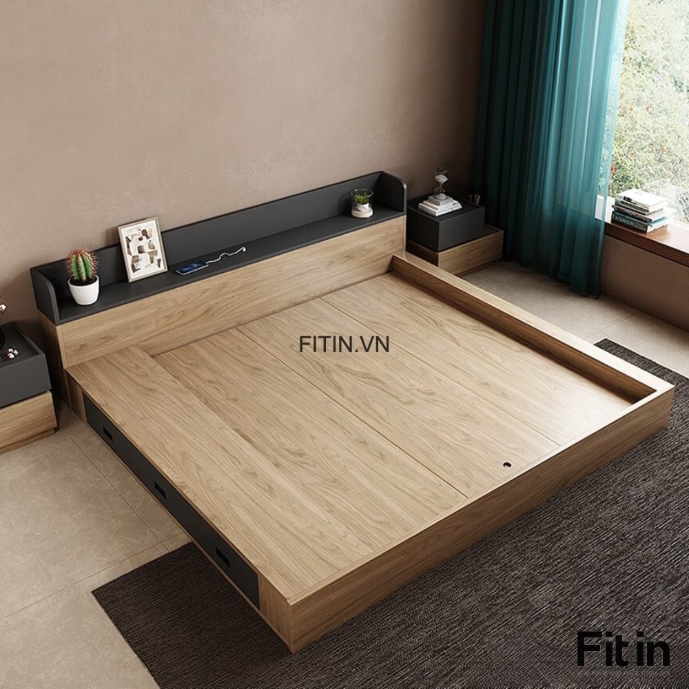 15+ mẫu giường ngủ gỗ c&ocirc;ng nghiệp An Cường cao cấp, đẹp, bền