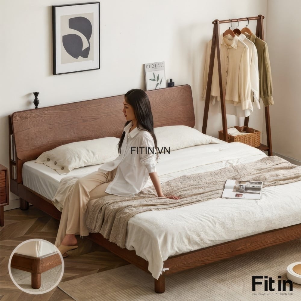15+ mẫu giường ngủ gỗ &oacute;c ch&oacute; đẹp, sang trọng, gi&aacute; xưởng, độ bền cao 