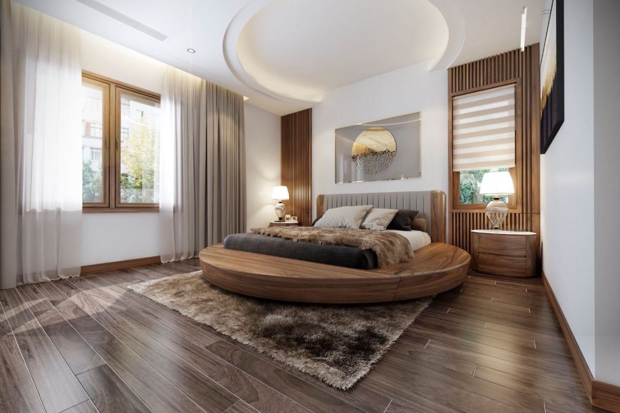 15+ mẫu giường ngủ gỗ &oacute;c ch&oacute; đẹp, sang trọng, gi&aacute; xưởng, độ bền cao 