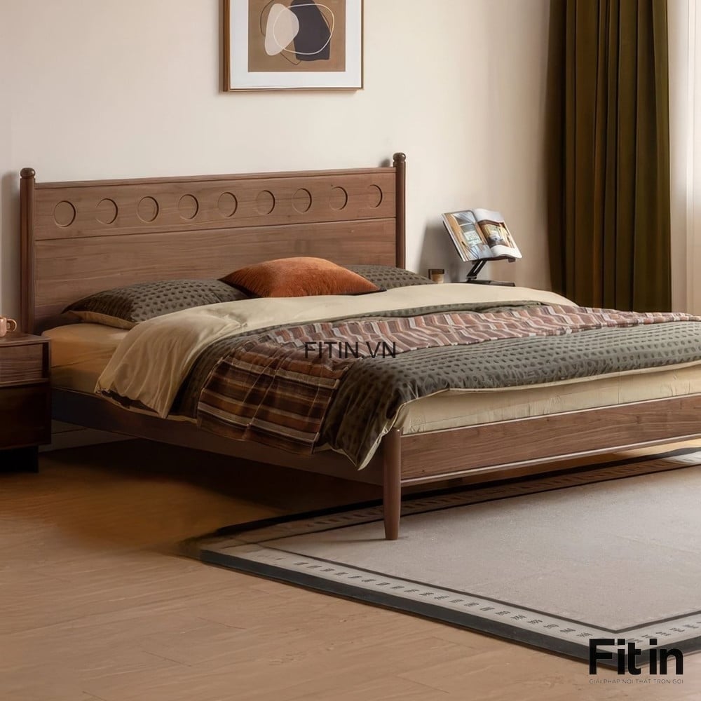 15+ mẫu giường ngủ gỗ &oacute;c ch&oacute; đẹp, sang trọng, gi&aacute; xưởng, độ bền cao 