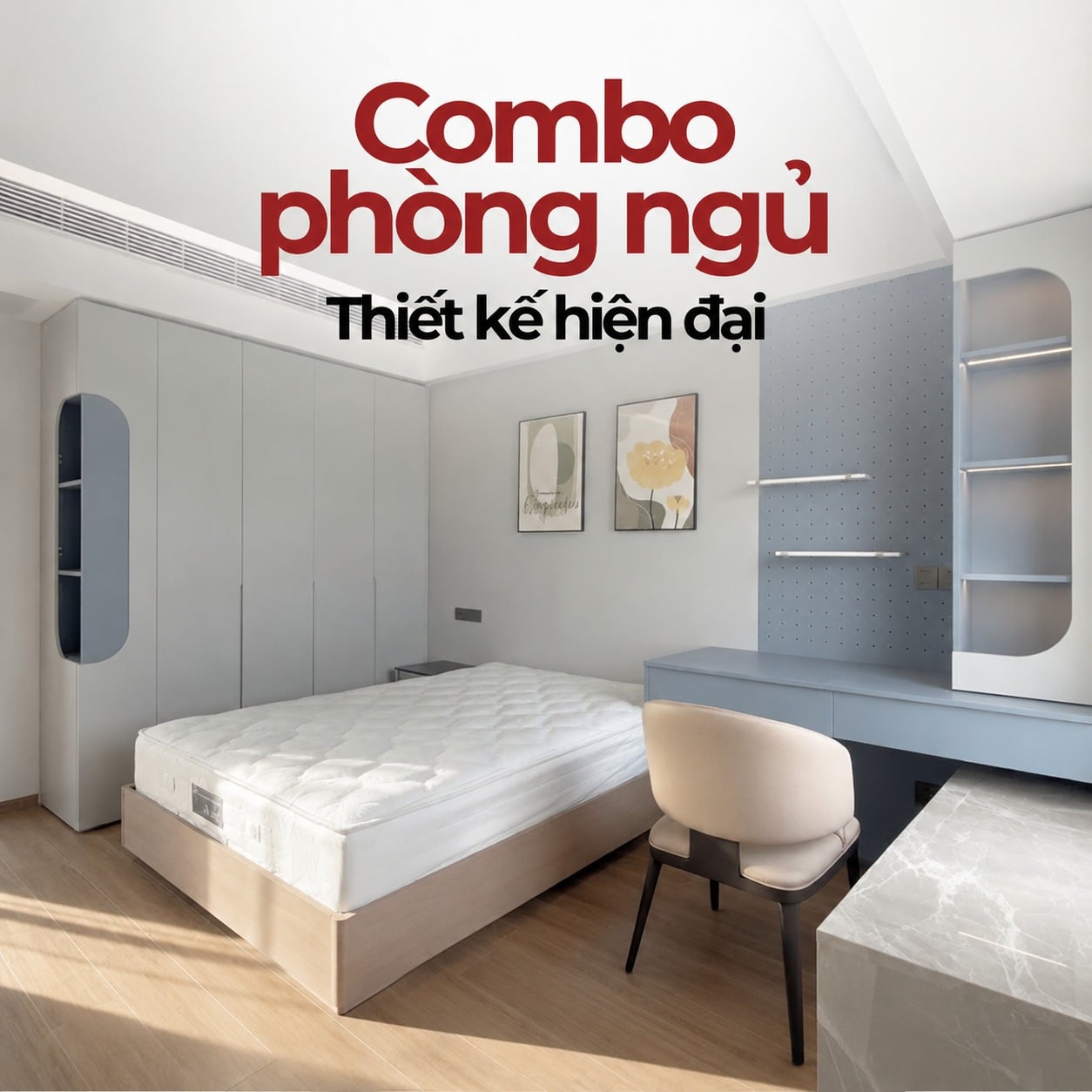 25+ mẫu combo nội thất ph&ograve;ng ngủ nhỏ đẹp, gi&aacute; tốt, thiết kế hiện đại