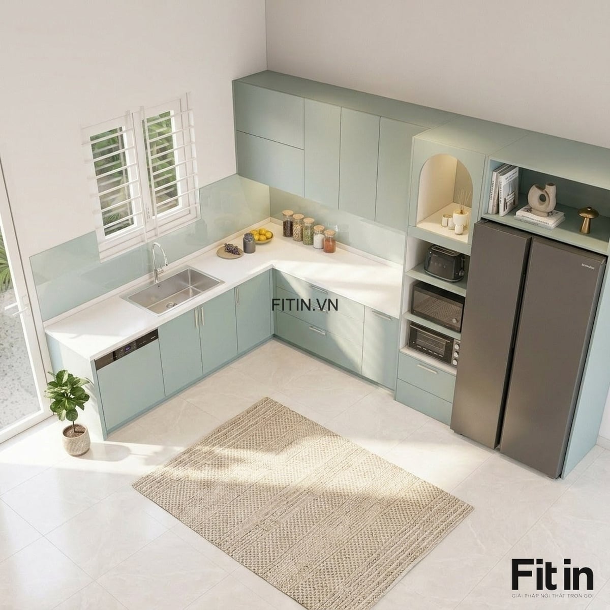 Gi&aacute; Tủ Bếp An Cường Bao Nhi&ecirc;u? Cập Nhật Chi Ph&iacute; Thi C&ocirc;ng Thực Tế 