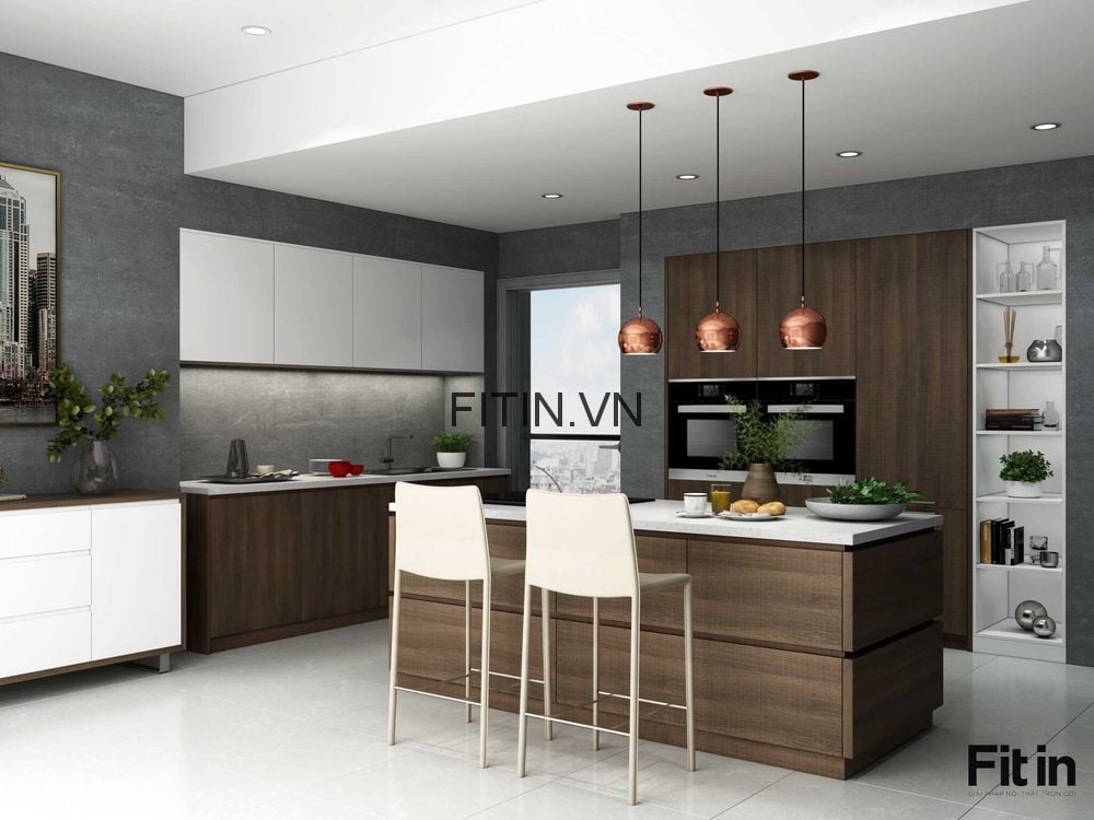 Gi&aacute; tủ bếp gỗ An Cường bao nhi&ecirc;u? So s&aacute;nh Acrylic v&agrave; Laminate chi tiết