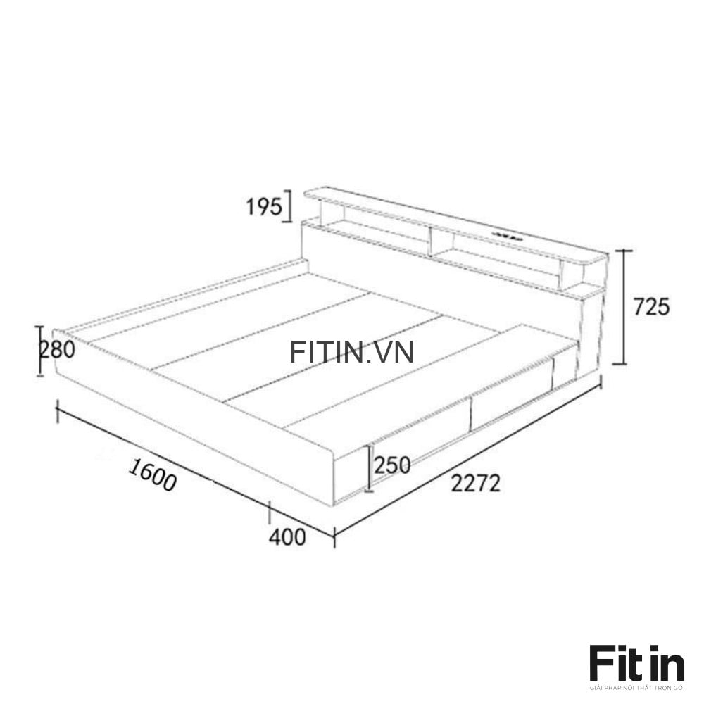 Giường Ngủ Hiện Đại Cao Cấp Phong C&aacute;ch Tối Giản Nhật Bản