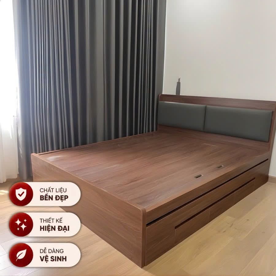 Mẫu giường ngủ đẹp gi&aacute; xưởng TP.HCM, sản xuất trực tiếp, kh&ocirc;ng qua trung gian