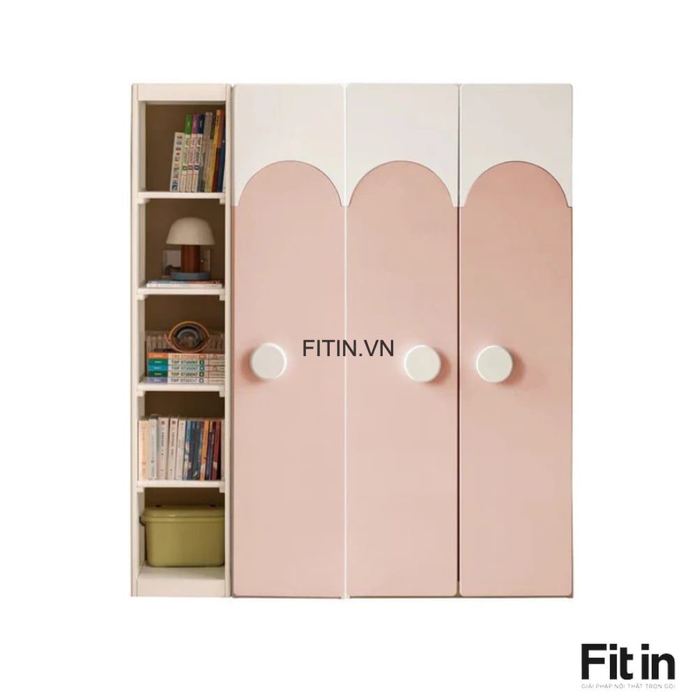 Mẫu Tủ Trẻ Em Gỗ Sồi Cao Cấp Phủ Sơn&nbsp;Xinh Xắn&nbsp;Dễ Thương