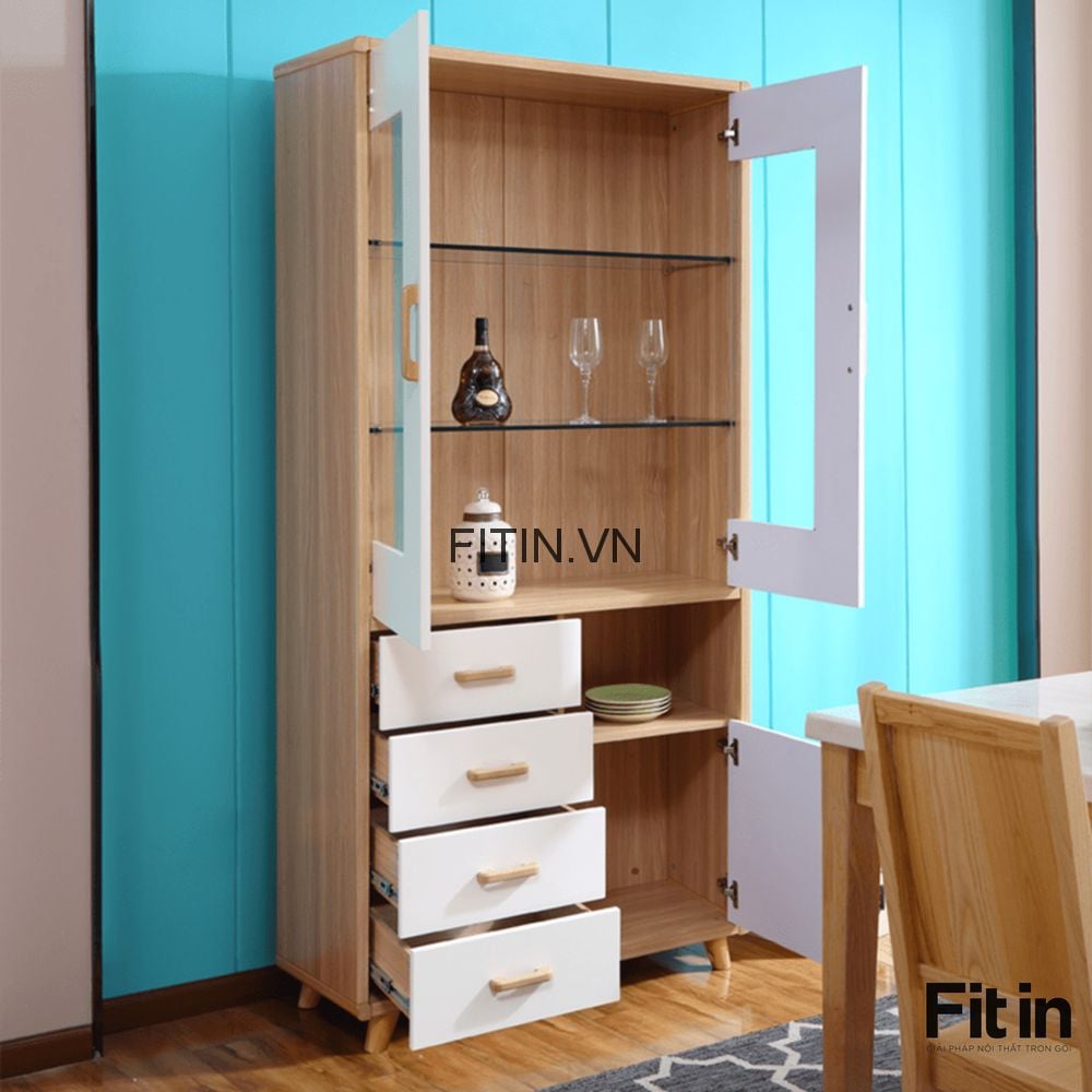 Tủ Rượu Gỗ C&ocirc;ng Nghiệp