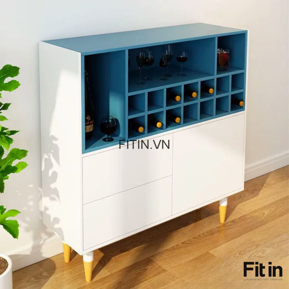 Tủ Rượu Gỗ C&ocirc;ng Nghiệp