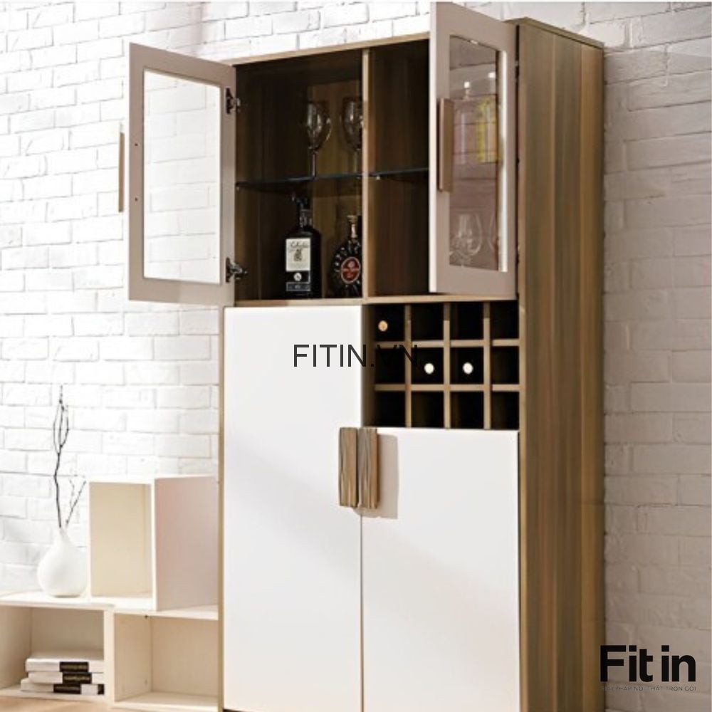 Tủ Rượu Gỗ C&ocirc;ng Nghiệp