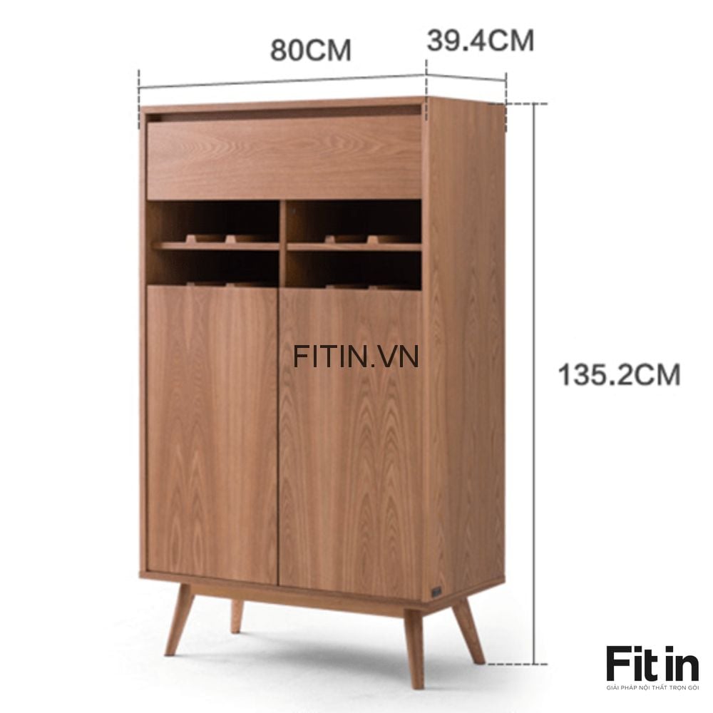 Tủ Rượu Gỗ C&ocirc;ng Nghiệp
