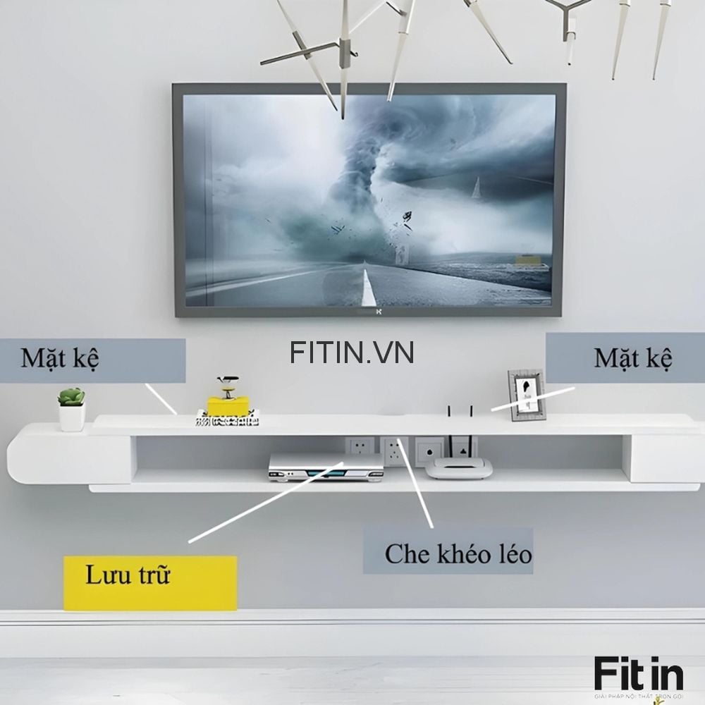 Kệ Tủ Tivi Gỗ C&ocirc;ng Nghiệp