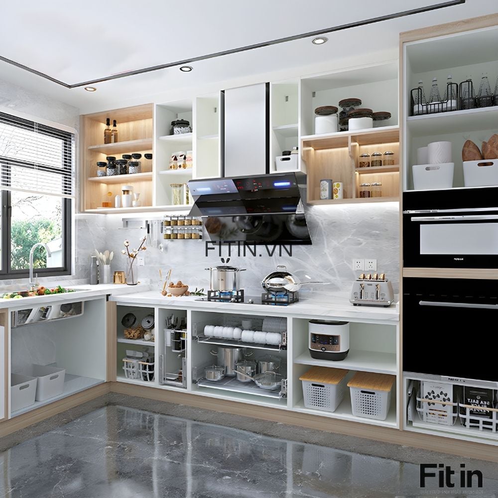 Tủ Bếp Gỗ C&ocirc;ng Nghiệp