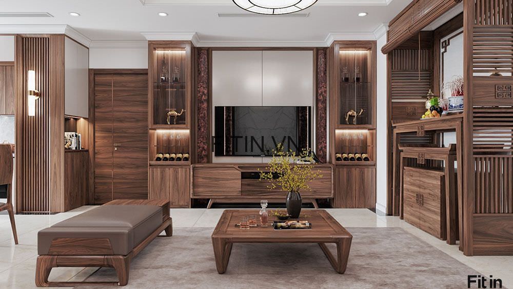 Kệ Tủ Tivi Gỗ Tự Nhi&ecirc;n