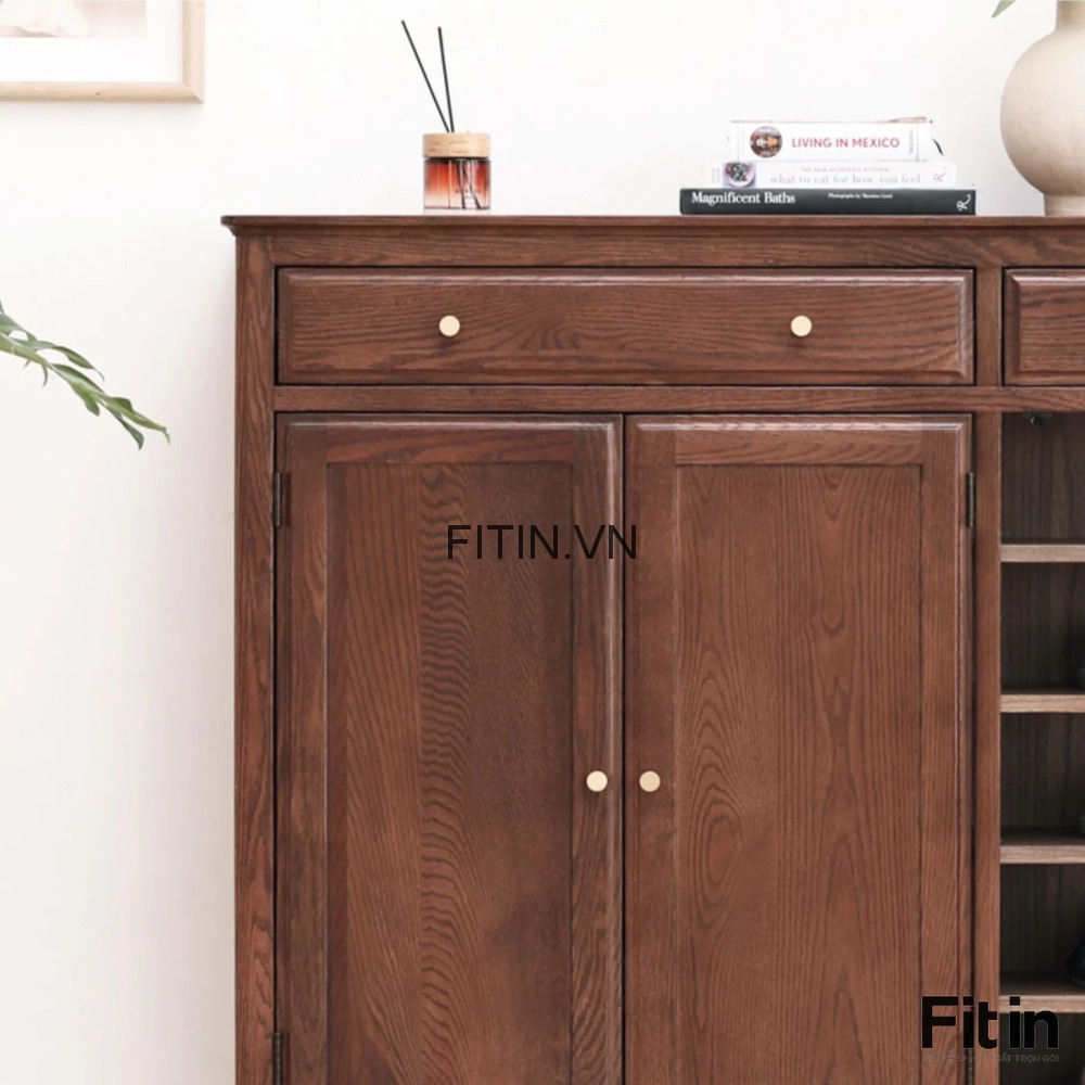 Kệ Tủ Gi&agrave;y Gỗ Tự Nhi&ecirc;n