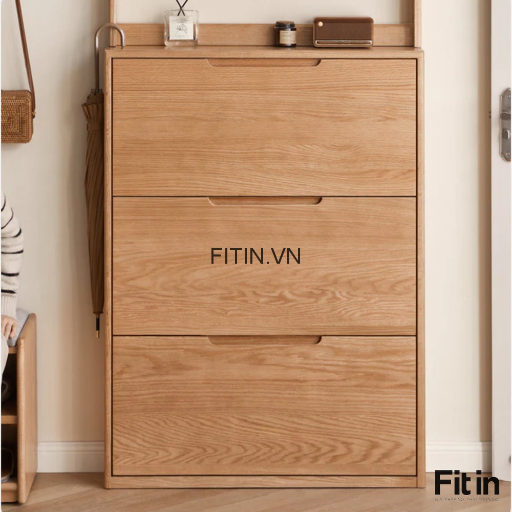 Kệ Tủ Gi&agrave;y Gỗ Tự Nhi&ecirc;n