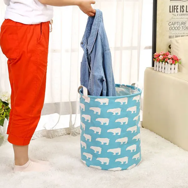 Sọt vải đựng quần áo hình thú xinh xắn