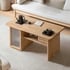 Bàn Sofa Gỗ Sồi Mỹ Cửa Kính Sọc Dáng Cao Thiết Kế Mềm Mại 