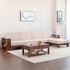 Bộ Sofa Chữ L Phòng Khách Kèm Nệm Nỉ Phong Cách Tối Giản