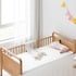 Cũi Ghép Giường Cho Bé Với Giường Bố Mẹ Gỗ Sồi Nhỏ Gọn