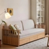 Ghế Giường Sofa Gỗ Sồi Có Ngăn Kéo Để Đồ Kèm Nệm Ngồi Êm Ái