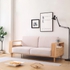Ghế Sofa 2 Chỗ Gỗ Sồi Tự Nhiên Kèm Nệm Ngồi Hiện Đại 