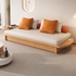 Ghế Sofa Chữ I Kiểu Nhật Gỗ Sồi Kèm Gối Và Nệm Ngồi Êm Ái