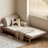 Ghế Sofa Giường Kéo Thông Minh Gỗ Sồi Tự Nhiên Nhỏ Gọn