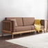 Ghế Sofa Gỗ Sồi Nhỏ Gọn Kèm Nệm Bọc Nỉ Êm Ái Tiện Ích