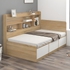 Giường 1m2x2m Có Ngăn Kéo Kèm Kệ Sách Gỗ MDF An Cường
